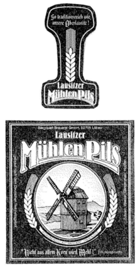 Lausitzer Mühlen Pils Logo (DPMA, 06/23/2000)