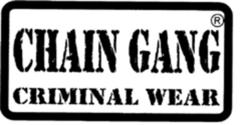 CHAIN GANG CRIMINAL WEAR Logo (DPMA, 03.08.2001)