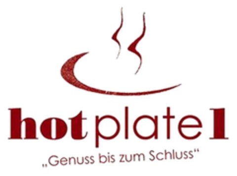 hotplate 1 "Genuss bis zum Schluss" Logo (DPMA, 23.02.2012)