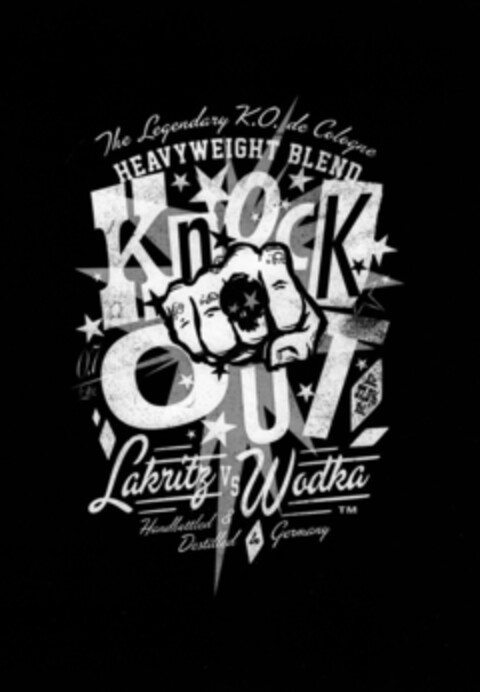 HEAVY WEIGHT BLEND KNOCK OUT Lakritz VS Wodka Logo (DPMA, 31.03.2013)