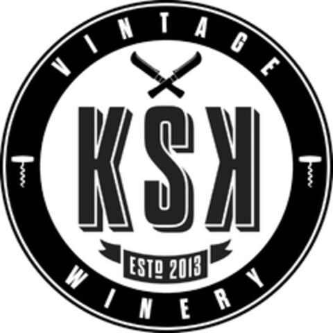 KSK VINTAGE WINERY Logo (DPMA, 21.10.2014)