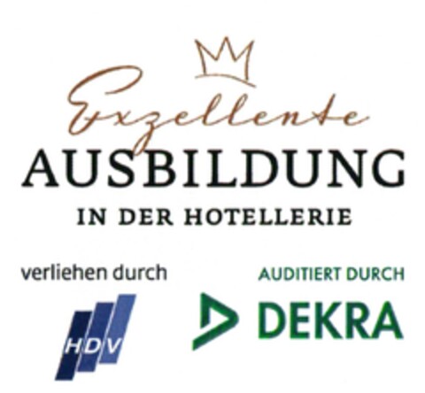 Exzellente AUSBILDUNG IN DER HOTELLERIE Logo (DPMA, 01.08.2015)