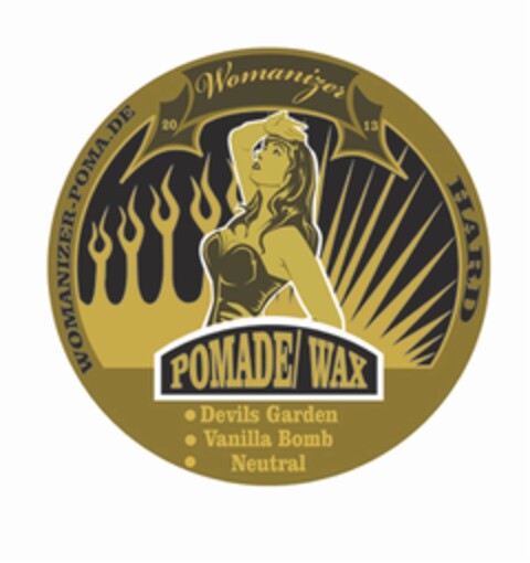 WOMANIZER-POMADE.DE POMADE/ WAX Logo (DPMA, 07.04.2016)