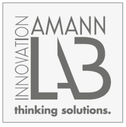 AMANN INNOVATION LAB thinking solutions. Logo (DPMA, 17.03.2017)