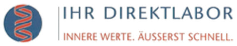 IHR DIREKTLABOR INNERE WERTE. ÄUSSERST SCHNELL. Logo (DPMA, 17.10.2018)