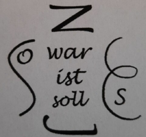 z So war ist soll Es Logo (DPMA, 01/27/2021)