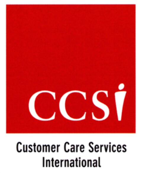 CCSi Customer Care Services International Logo (DPMA, 30.04.2007)