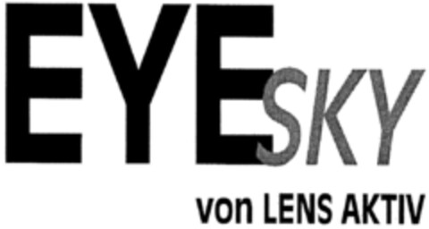 EYESKY von LENS AKTIV Logo (DPMA, 05/07/1997)