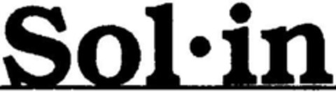 Sol·in Logo (DPMA, 31.01.1998)