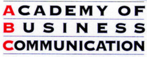 ACADEMY OF BUSINESS COMMUNICATION Logo (DPMA, 18.03.1998)