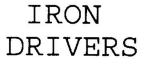 IRON DRIVERS Logo (DPMA, 22.01.1999)