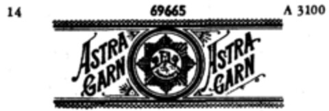 ASTRA GARN Logo (DPMA, 22.03.1902)