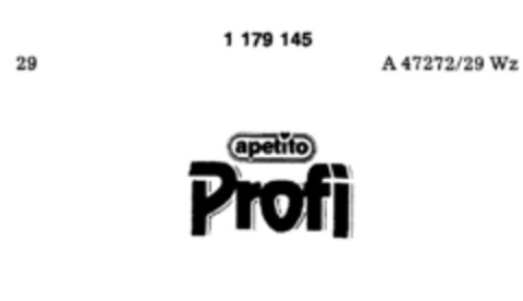 apetito Profi Logo (DPMA, 18.11.1989)