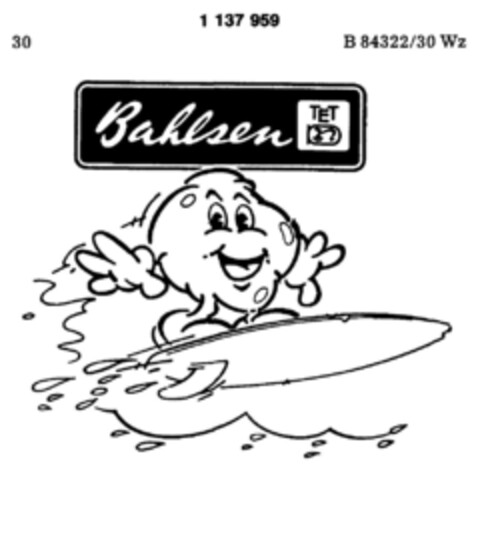 Bahlsen TET Logo (DPMA, 04/16/1988)