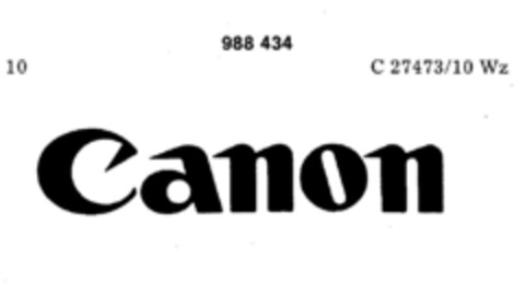 Canon Logo (DPMA, 10/04/1978)