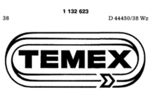 TEMEX Logo (DPMA, 16.03.1988)