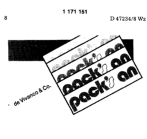 de Vivanco & Co. pack's an Logo (DPMA, 04.11.1989)