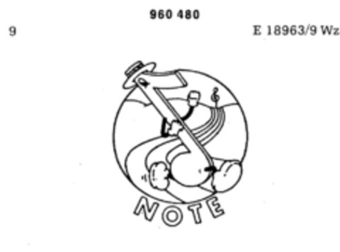NOTE Logo (DPMA, 16.10.1976)