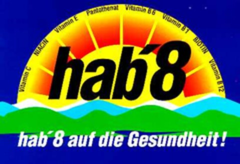 hab 8 auf die Gesundheit Logo (DPMA, 01.01.1995)