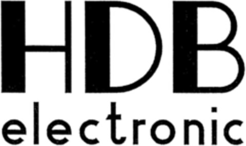 HDB electronic Logo (DPMA, 09.09.1992)