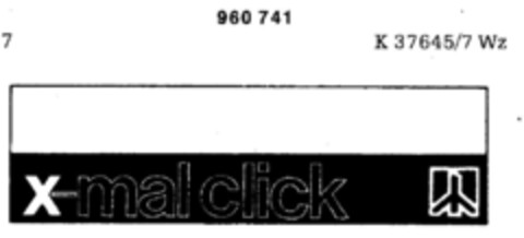 x-mal click Logo (DPMA, 30.06.1976)