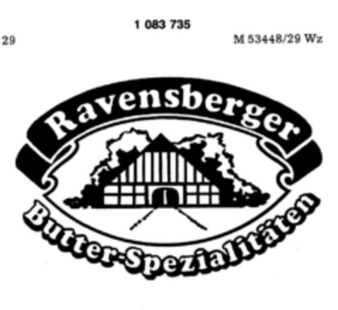Ravensberger Butter-Spezialitäten Logo (DPMA, 06.08.1983)