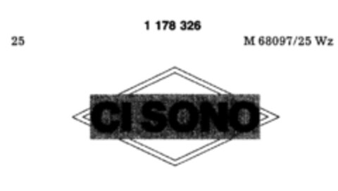 CI SONO Logo (DPMA, 31.08.1990)