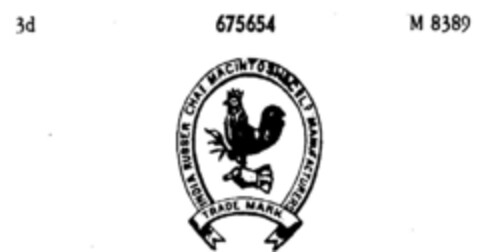 INDIA RUBBER Logo (DPMA, 09.07.1954)
