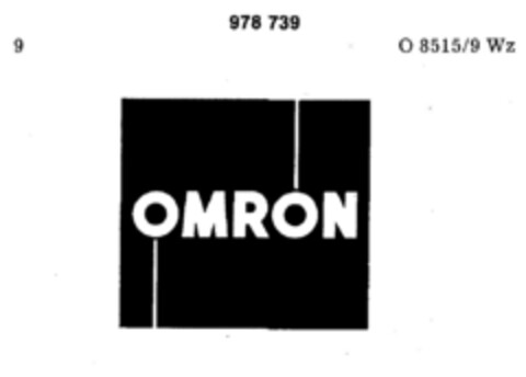 OMRON Logo (DPMA, 09/30/1975)