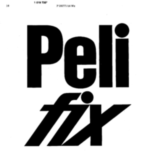 Peli fix Logo (DPMA, 16.05.1981)