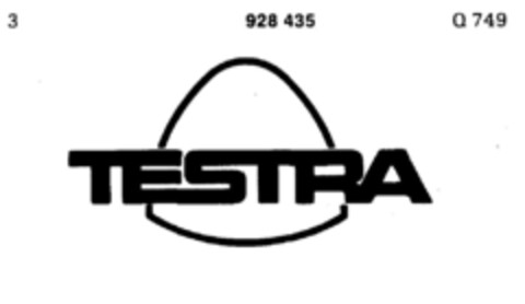 TESTRA Logo (DPMA, 20.06.1973)