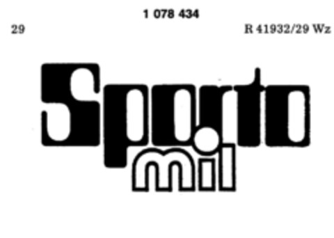Sporto mil Logo (DPMA, 25.04.1984)