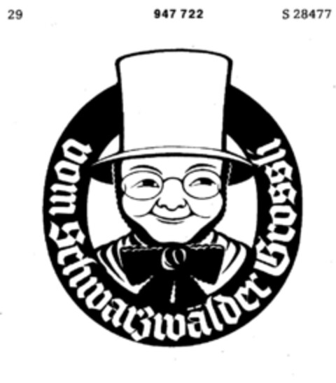 vom Schwarzwälder Grossli Logo (DPMA, 16.12.1974)