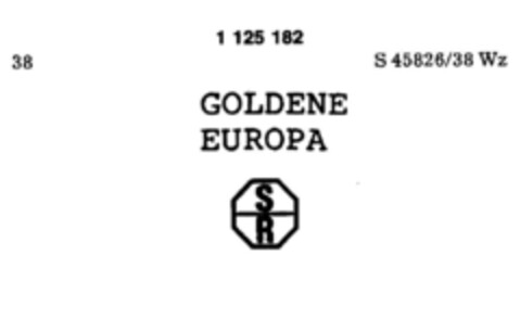 GOLDENE EUROPA SR Logo (DPMA, 12/09/1987)