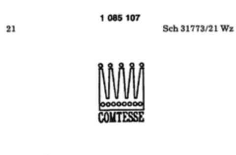 COMTESSE Logo (DPMA, 04/04/1985)