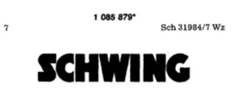 SCHWING Logo (DPMA, 20.06.1985)