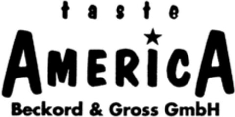 taste AMERICA Beckord & Gross GmbH Logo (DPMA, 21.12.1993)