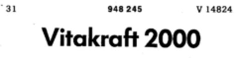 Vitakraft 2000 Logo (DPMA, 20.09.1975)