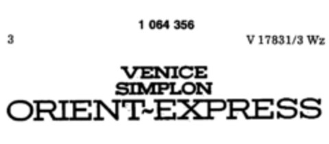 VENICE SIMPLON ORIENT-EXPRESS Logo (DPMA, 15.01.1982)