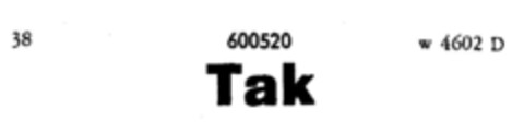 Tak Logo (DPMA, 10/01/1948)