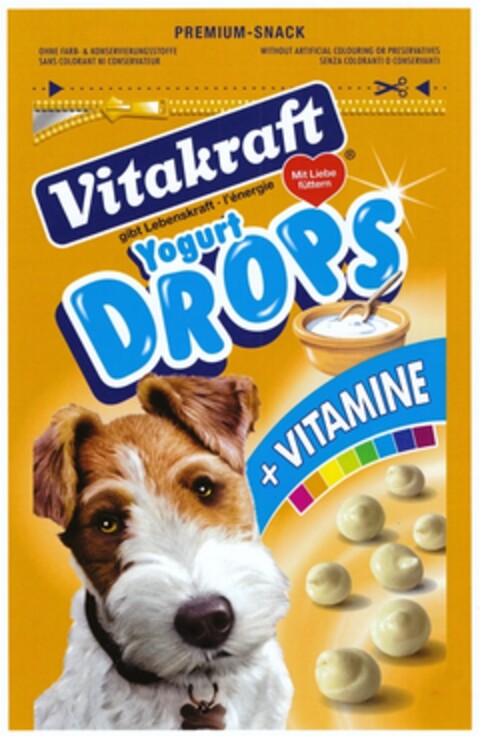 Vitakraft Yogurt DROPS + VITAMINE Logo (DPMA, 02.09.2010)
