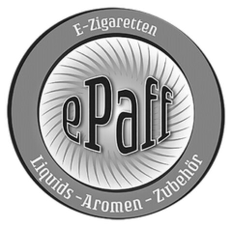 E-Zigaretten ePaff Liquids-Aromen-Zubehör Logo (DPMA, 20.10.2017)