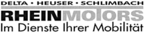 RHEINMOTORS Im Dienste Ihrer Mobilität Logo (DPMA, 04/04/2003)