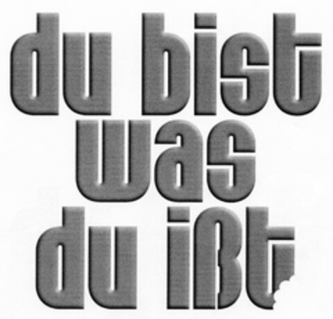 du bist was du ißt Logo (DPMA, 17.05.2005)