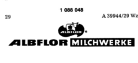 ALBFLOR MILCHWERKE Logo (DPMA, 17.05.1985)