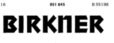 BIRKNER Logo (DPMA, 11/15/1975)