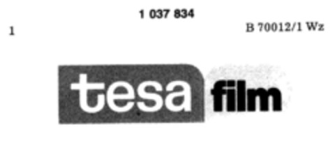 tesa film Logo (DPMA, 24.03.1982)