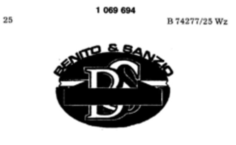 BENITO&SANZIO Logo (DPMA, 30.03.1984)