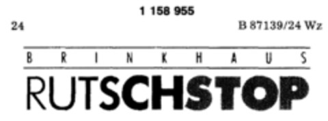 BRINKHAUS RUTSCHSTOP Logo (DPMA, 17.04.1989)