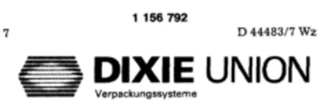 DIXIE UNION Verpackungssysteme Logo (DPMA, 03/23/1988)